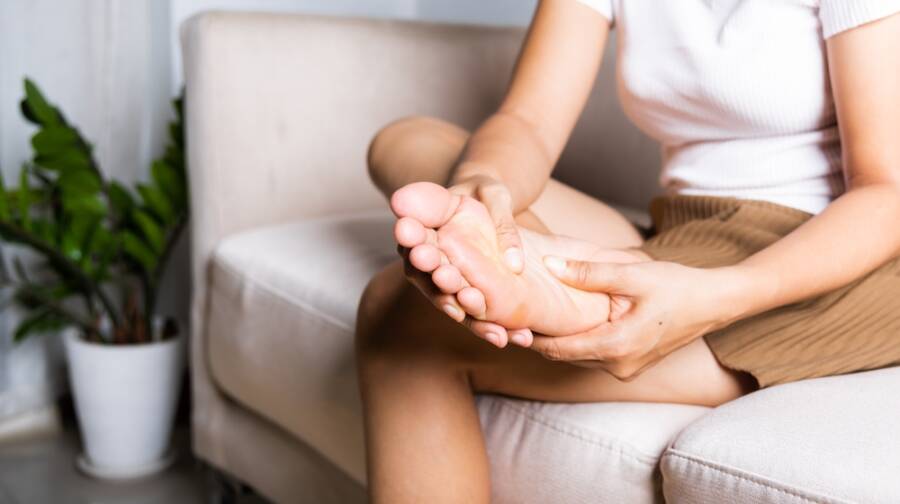 relieve swollen feet