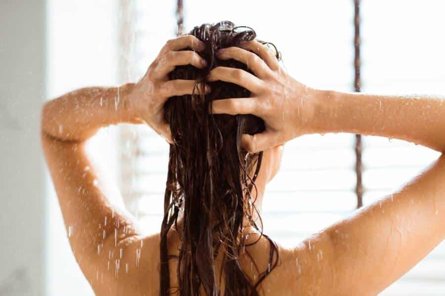 showering
